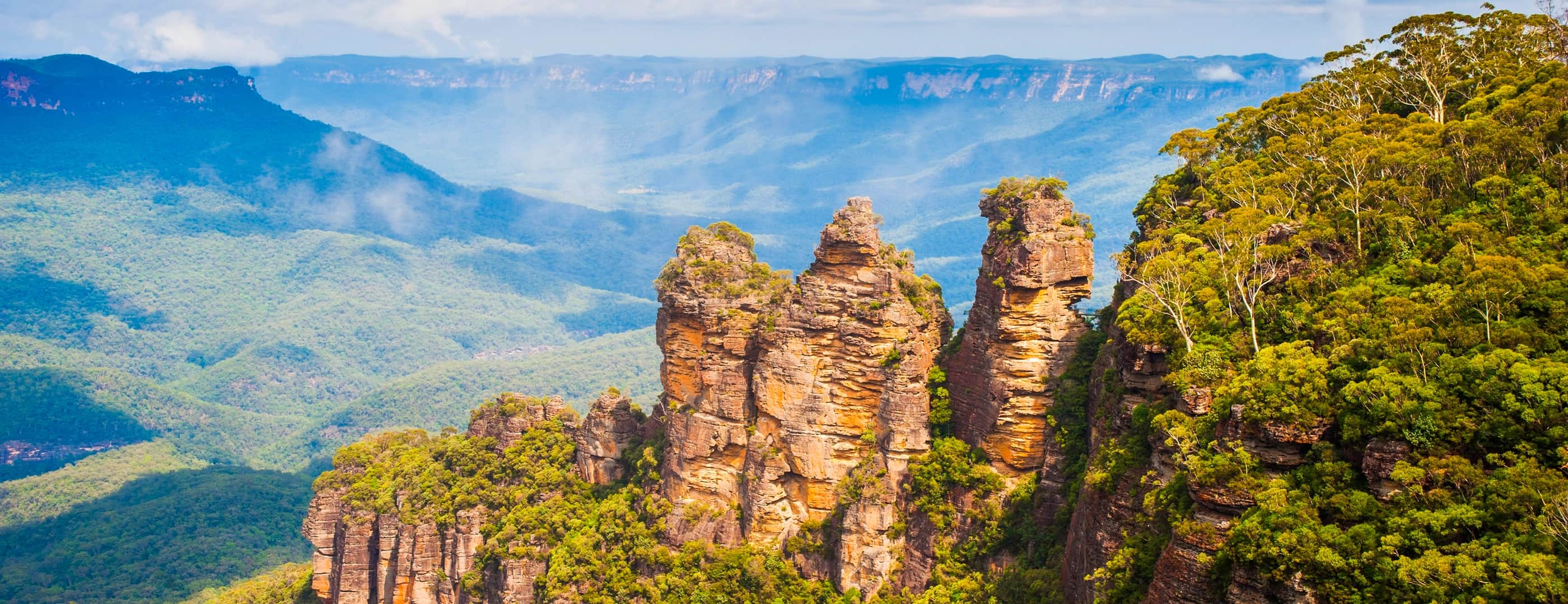 Three Sisters rock formation in the Blue Mountains, New South Wales