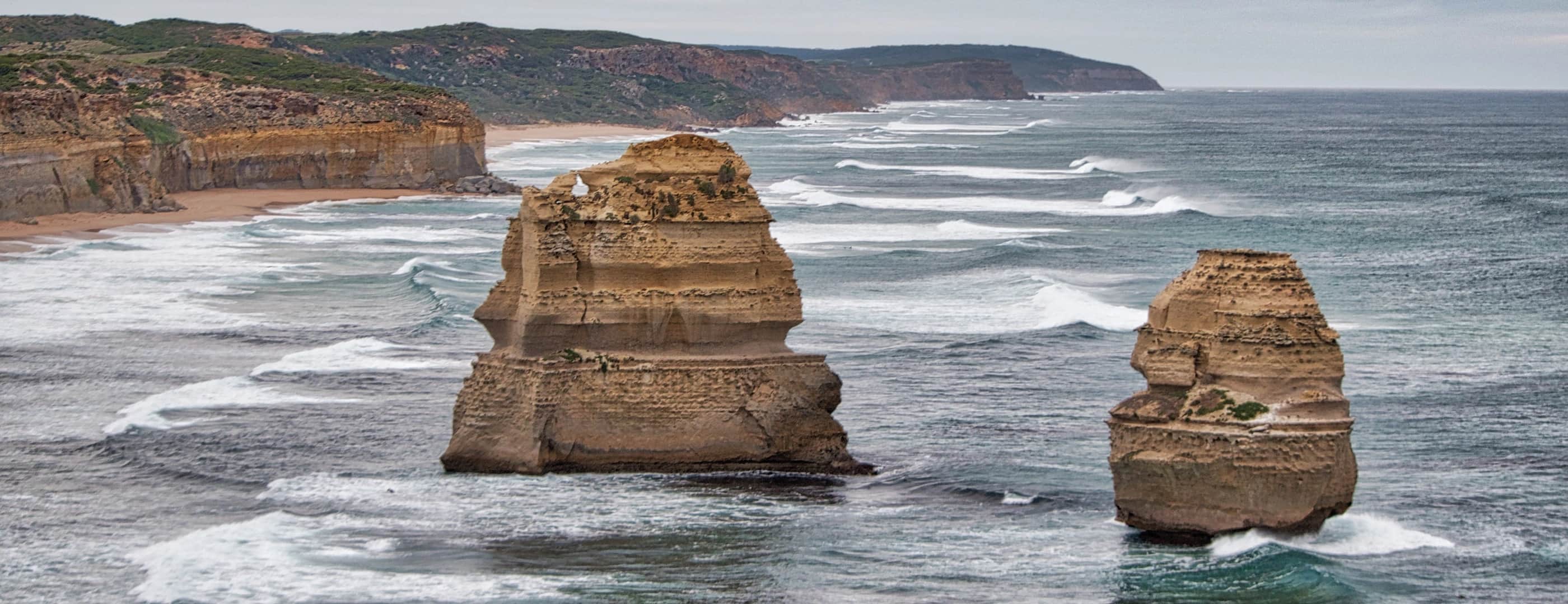 Twelve Apostles rock formations along the Great Ocean Road, Victoria